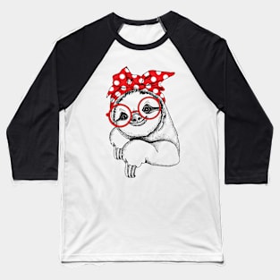 Bandana Sloth Lover Baseball T-Shirt